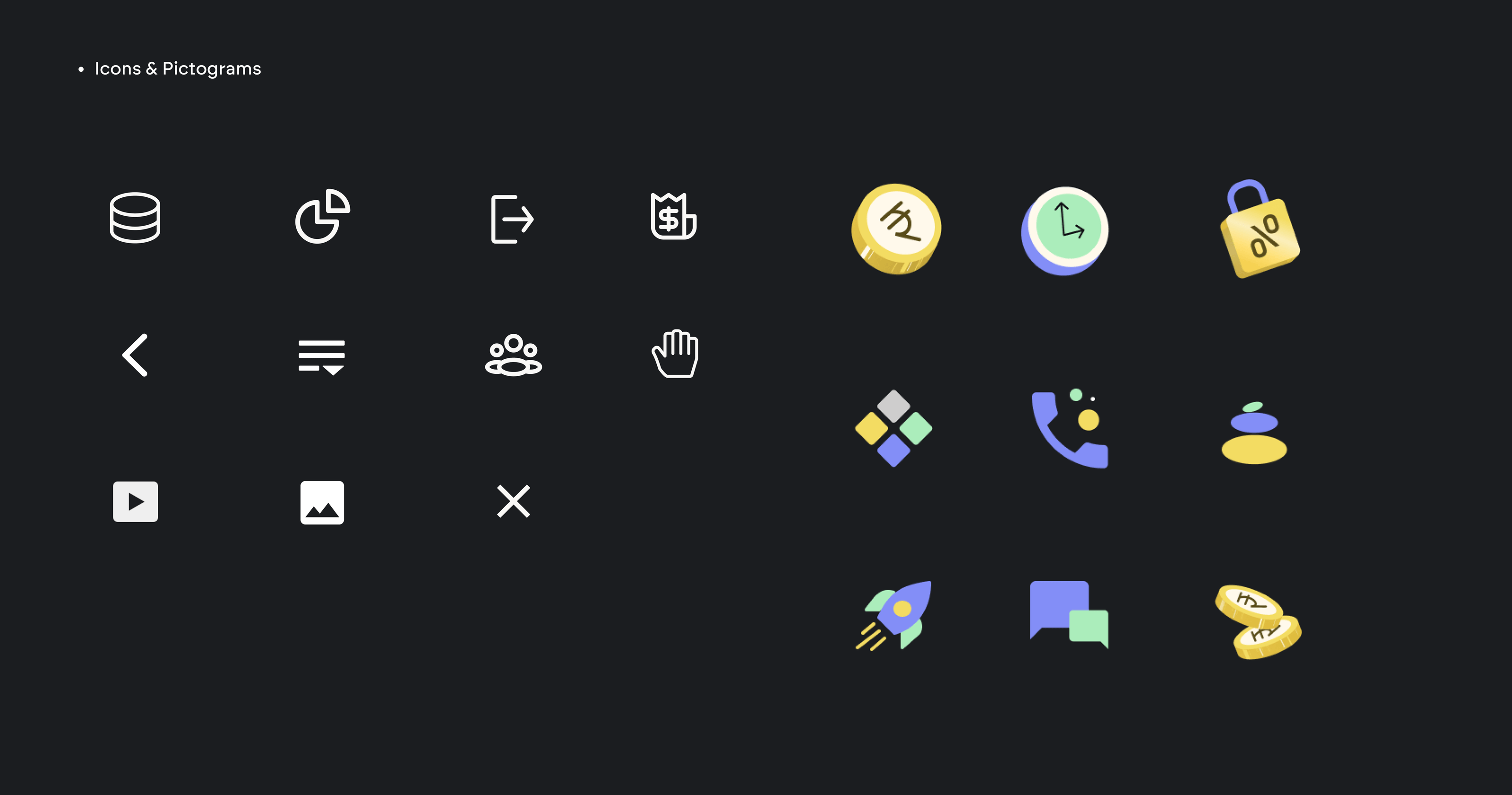 Custom Illustrations and pictograms